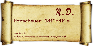 Morschauer Dömös névjegykártya